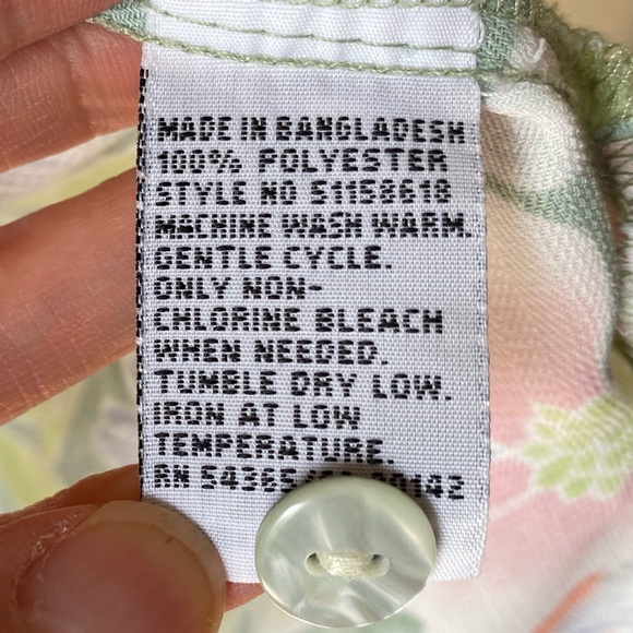 Floral button down short sleeve shirt - Picture 13 of 13